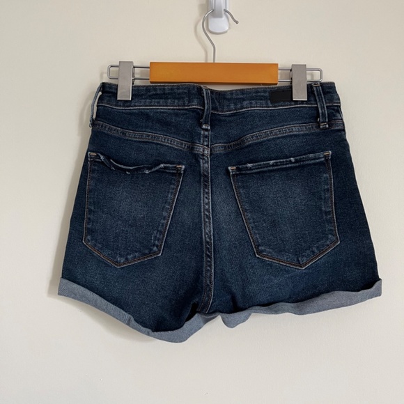 Abercrombie and Fitch High waisted Denim Shorts - Dark Wash - Picture 5 of 8
